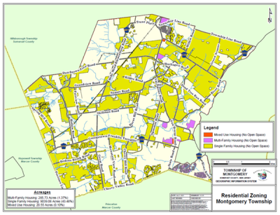 Montgomery Township Residential Zoning Map