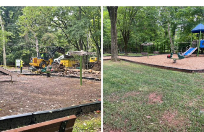Bessie Grover Park Before & After